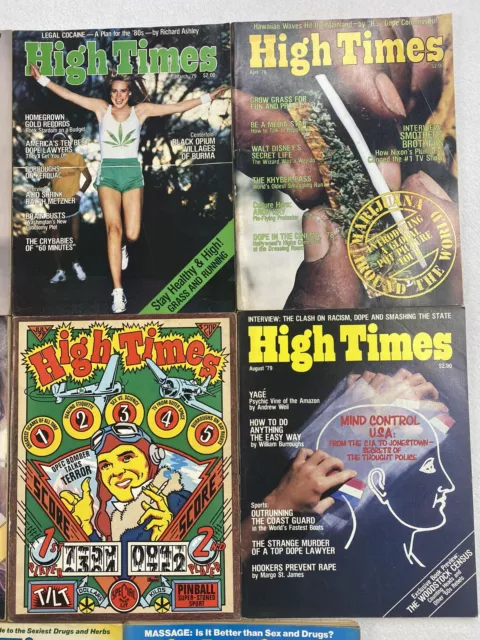 High Times Magazine Year 1979 11 Issues Grow Rooms Marijuana Walt Disney LSD 3