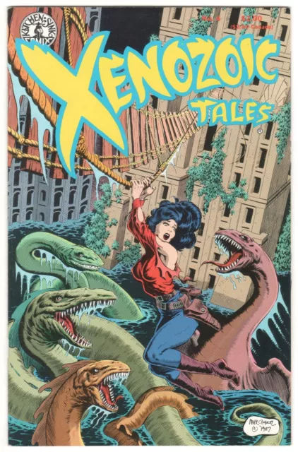 Xenozoic Tales #4 ~ KITCHEN SINK 1987 ~ Mark Schultz VF/NM