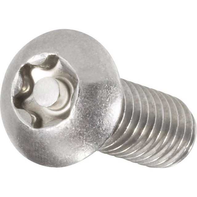 TOOLCRAFT 888776 Vis à tête bombée M4 20 mm profil en Torx avec téton acier