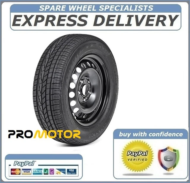 15" Full Size Steel Spare Wheel 185/65R15 Fits Volkswagen Polo 2005-Present Day