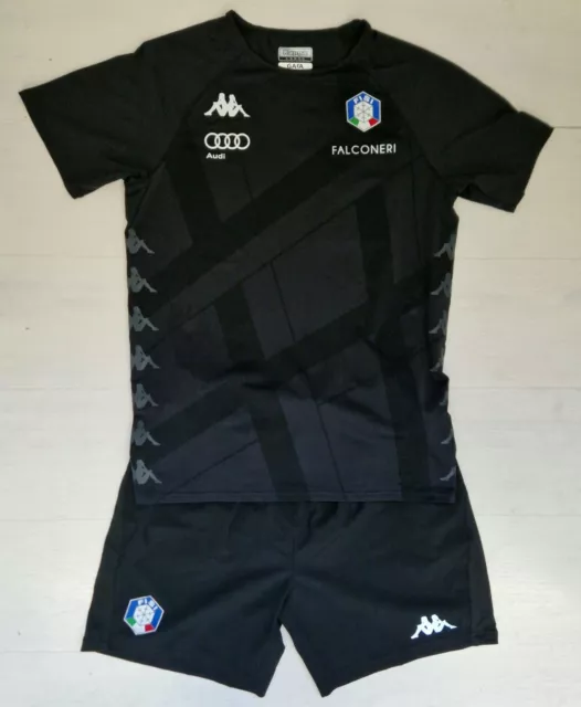 4800/505 Kappa Fisi Set Maglia Maglietta Termica Pantaloncino Audi Falconeri Ita