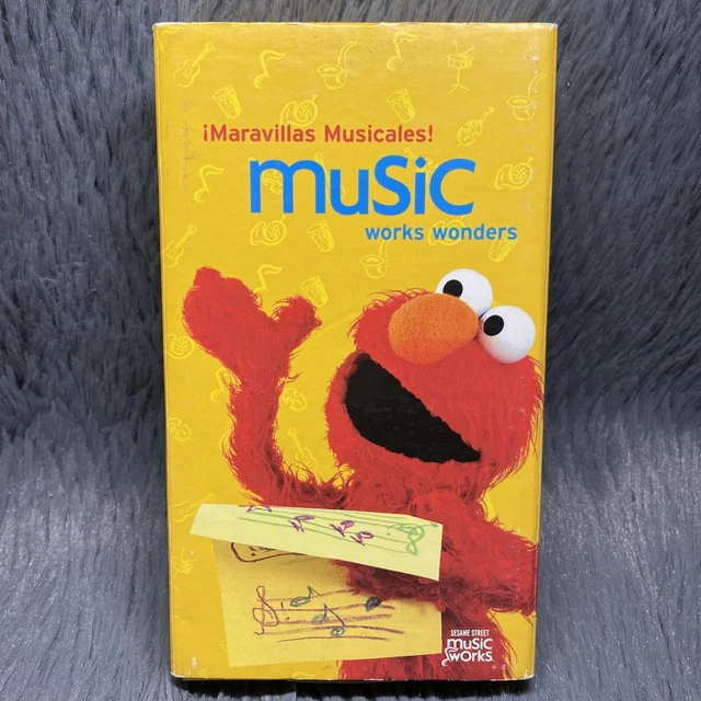 SESAME STREET MARAVILLAS Musicales Music Works Wonders VHS Tape Spanish