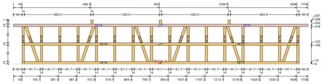 Fachwerk Remise - Burg, Remise KVH 16,00 x 5,02 als Bausatz 3