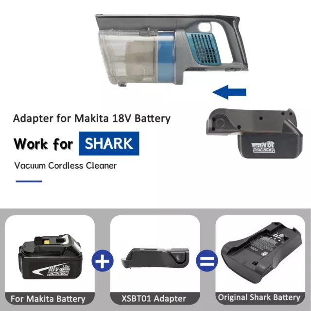 Adapter for Makita LXT 18V Battery Convert to Shark Vacuum Battery XSBT750