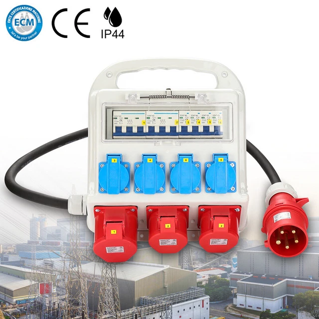 Baustromverteiler Steckdosenverteiler 230V – CEE Adapter Für Handwerk Und Baustelle