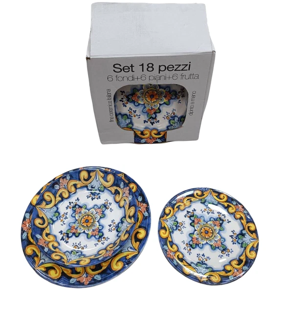 Servizio Da Tavola Porland 18 Pezzi Modern, Linea Nera, Elegante Set Porcellana Per 6 Persone - Adatto A Microonde E Lavastoviglie - 2