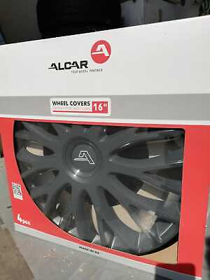 Alcar OFFERTA SALDO KIT 4 PEZZI COPPETTE PLASTICA DURA  ALCAR DA 14" GRIGIO ANTRACITE 