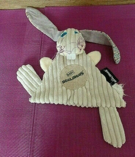 T1G / doudou lapin beige plat LAPINOS LES DEGLINGOS