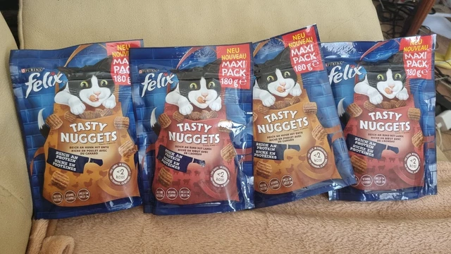 Felix,purina, Tasty Nuggets 4x180 gramos, MHD 07.2024