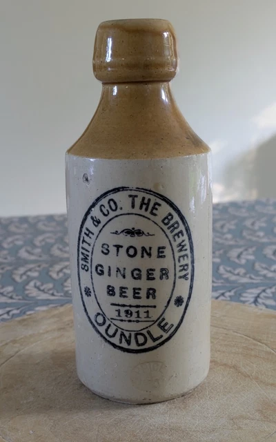 ANTIQUE STONEWARE GINGER Beer Bottle Smith & Co. The Brewery Oundle ...