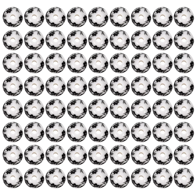 100 PCS Loose Beads Ceramic Beads Bulk Jewelry Bulk Bracelets Ceramics