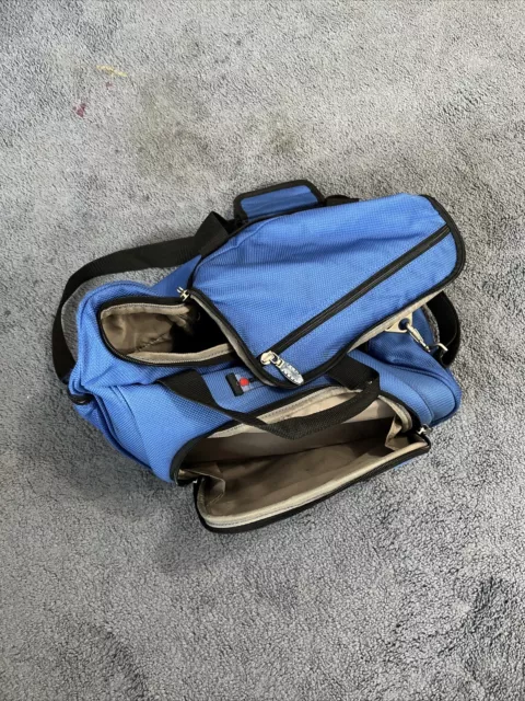 Delsey Duffel Bag Mini Weekender Carry On Travel Bag Blue Luggage