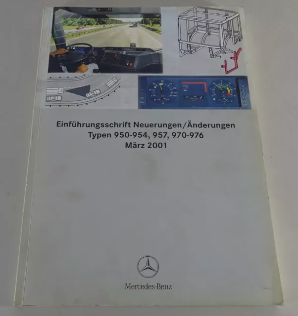 Werkstatthandbuch Neuerungen Mercedes Benz LKW 2001 Actros Atego Econic