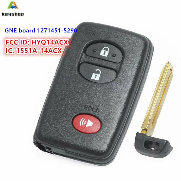 REPLACEMENT PROX KEYLESS Entry Remote Fob For Toyota Smart Key HYQ14ACX