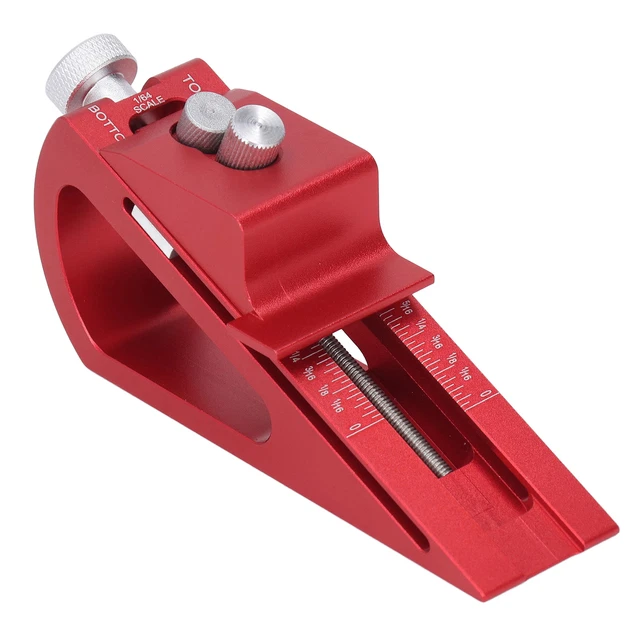 Adjustable Woodworking Setup Blocks Height Gauge Aluminum Alloy Woodworking US