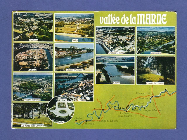 Cartolina vallée de la Marne vedute non viaggiata