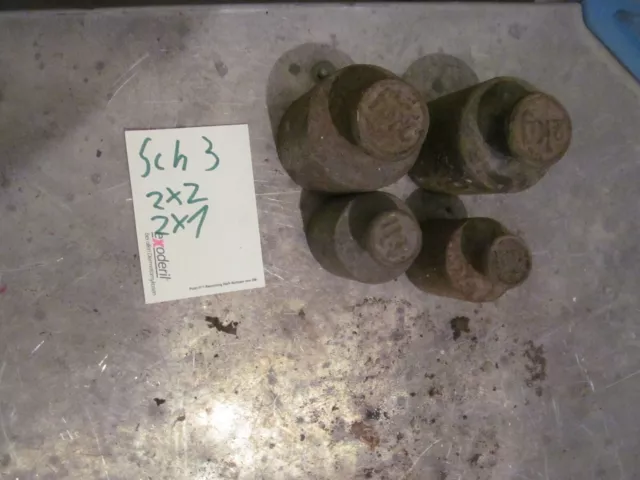 verkaufe 4 rostige Gewichte f Küchenwaage Dezimal Waage 2 x 2kg + 2x1kg  Sch3