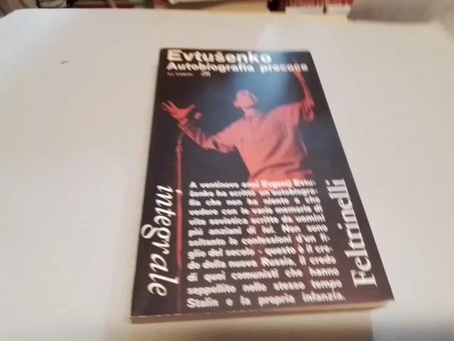 Evgenij Evtusenko AUTOBIOGRAFIA PRECOCE Feltrinelli le comete 1963, 31d23