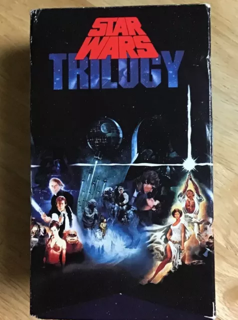 Star Wars Trilogy VHS 3 Tape Original Theatrical Release Red Label Fox RARE