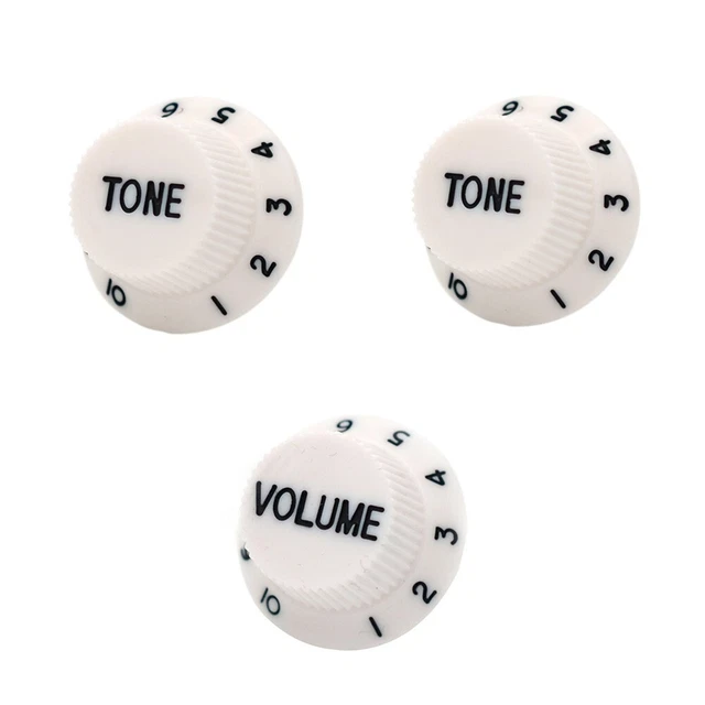 Knobs Strat Tone contrôle du volume supérieur pour chapeau de guitare 3 pièce