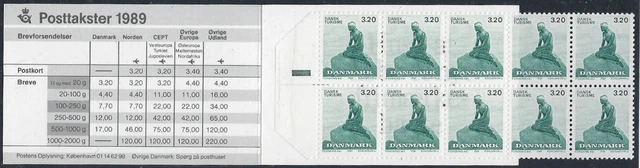 DENMARK BOOKLET : 1989 Danish Tourist Association SGSB129 MNH