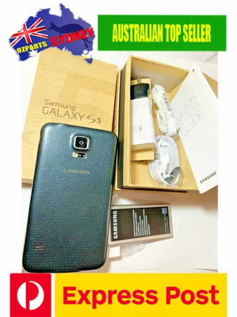 NEW Samsung Galaxy S5, SM-G900F, 4G Unlocked Smartphone, 16GB, Sydney Stock