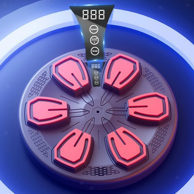 Macchina Da Boxe Musicale Intelligente Con LED - 9 Modalità, 18 Velocità, Montaggio A Parete Senza Fori - Per Adulti E Bambini