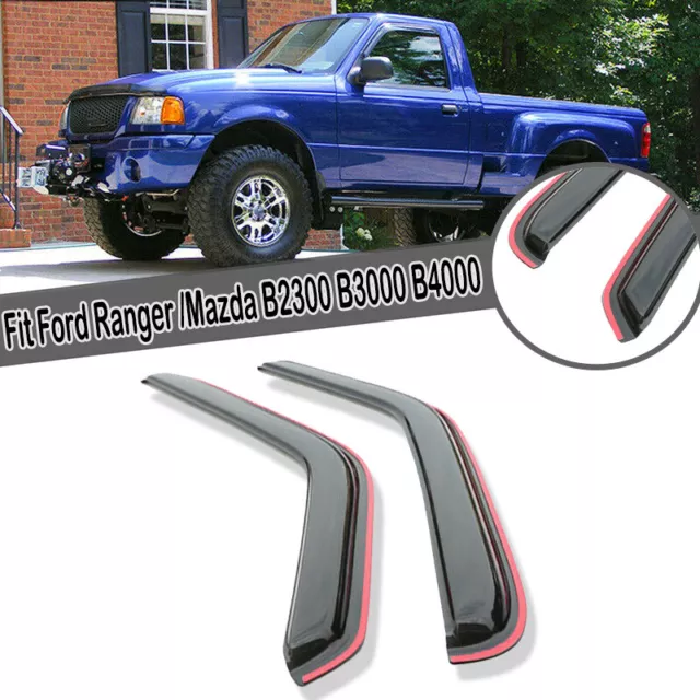 Fits Ford Ranger/ Mazda B2300 B3000 B4000 Window Visor Vent Rain Guard Sun Shade