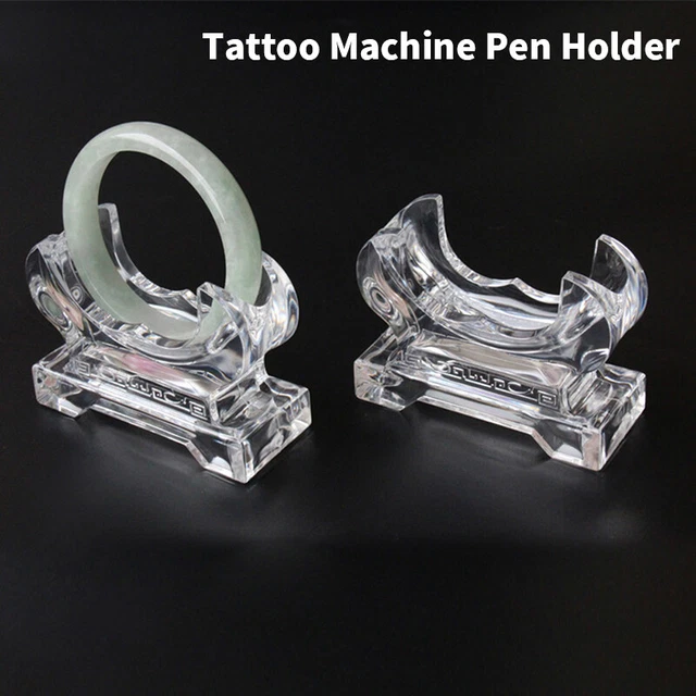 Tattoo Pen Machine Holder Jewelry Display Stand Transparent Tattoo SuppFE