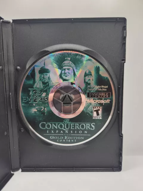 AGE OF EMPIRES II 2 GOLD EDITION PC GAME THE CONQUERORS EXPANSION Disc ...