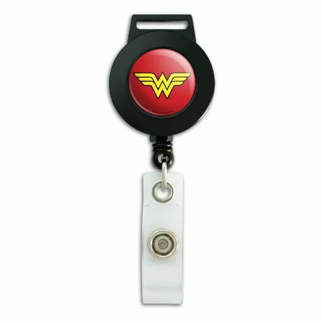 Wonder Woman Wonder Mom Logo Heart Lanyard Retractable Reel Badge ID Card  Holder
