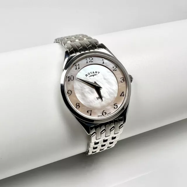 Rotary ladies 2025 silver bracelet watch
