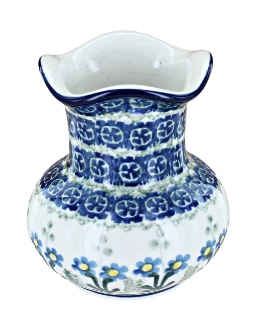 Blue Rose Polish Pottery Blue Posy Bud Vase