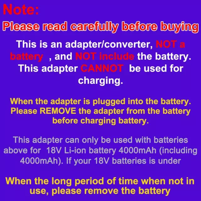 Adapter for Dewalt 18V/20V Battery Convert to for Dyson DC31 Type A/Type B 3