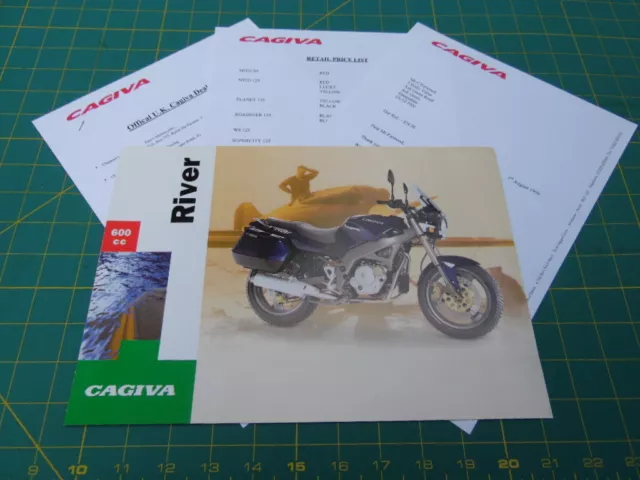 Cagiva RIVER 600 sales brochure 1998 literature 2