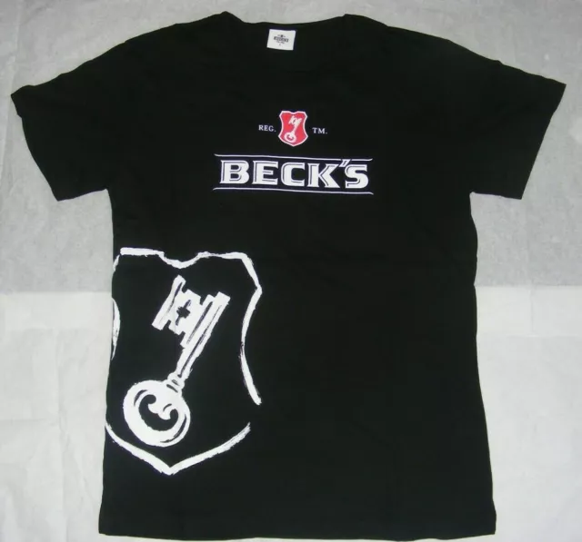 t-shirt t shirt maglia birra BECK'S becks nuova taglia S M L da uomo da donna