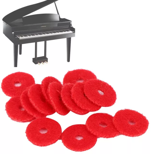 90x Piano Ring Dichtungen Wolle Kleine Rote Tuning Tool Zubehör 1mm Dicke 1SP