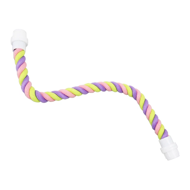 (L) Kletternde Papageienseilstütze Farbenfrohe Flexible Und