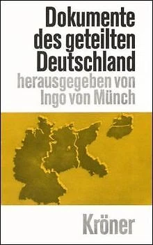 Dokumente des geteilten Deutschland 1 von Ingo von Münch | Buch | Zustand gut
