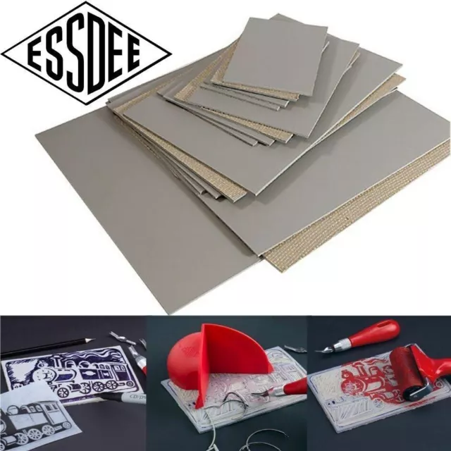 Essdee Lino Block Printing Plate Linoleum Carving Tile Art Print Making Stamping