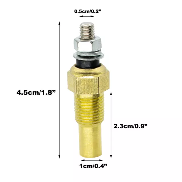 Water Temperature Temp Sensor Sender 1/8 NPT Thread For Gauge Radiator Hose Cars 2