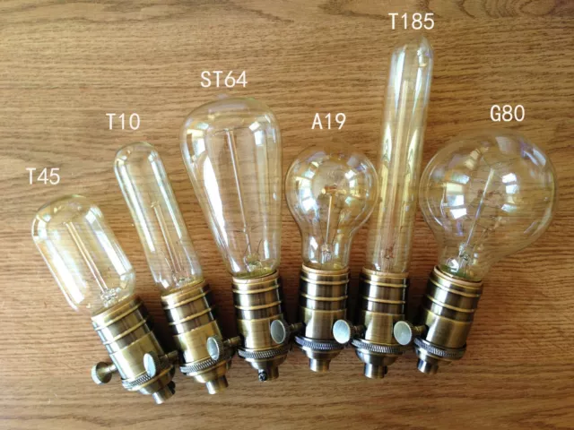 4 pack Vintage Style Edison Light Bulb E27 Base US-based