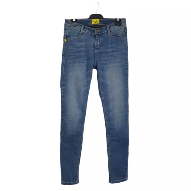 Drayko Womens US 4 AU 8 Blue Wash Stretch Denim Lined Roomoto Mr 4+ Skinny Jeans