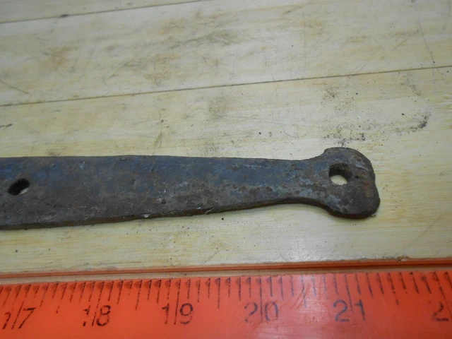 Antique Hand Forged Barn Door Strap Hinge 13 1/4" long x 1 5/16" x 3/8" female. 4