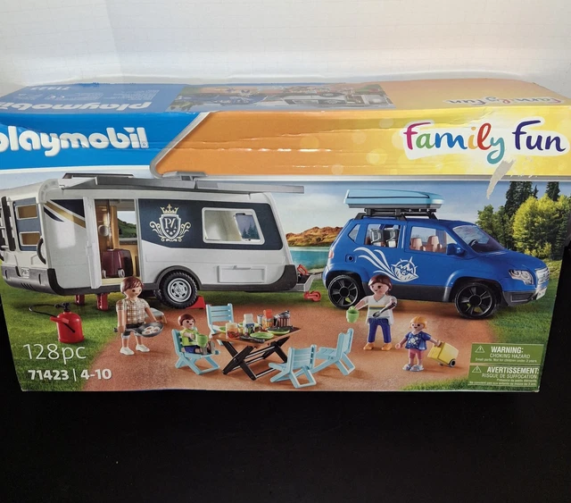 Playmobil Family Fun Playmobil Coche Con Caravana PLAYMOBIL