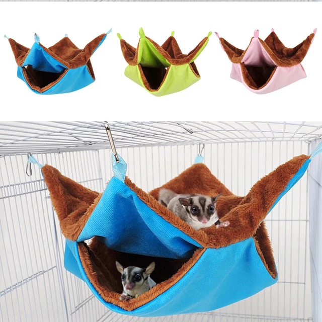 Hamster Hammock Hanging Cage Nest Bed House Toys Pet Ferret Rat Squirrel Bird