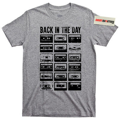Back in the Day Old School Skool mixtape mix cassette tape boombox tee T Shirt