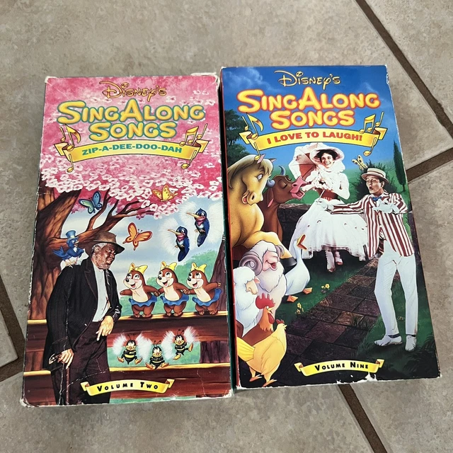 DISNEY SING ALONG Songs VHS Lot of 2 Zip $13.84 - PicClick CA