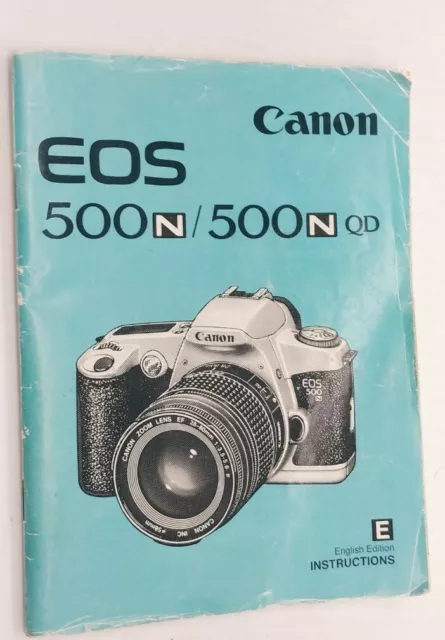 Original instruction manual for Canon EOS 500n / 500n QD camera