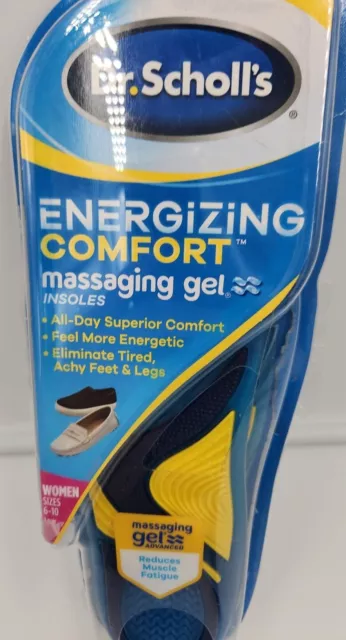 Dr.Scholls Energizing Comfort Massaging Gel Insole Women 6-10 Imperfect Package 2